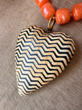 Harvest Chevron Heart Necklace