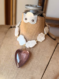 Lavender Haze Heart Necklace by Jennifer Thames Originals