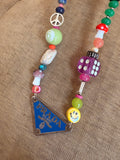 Funky Luxe Necklace by SBC - Royal/Purple Dice
