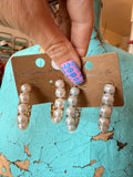 Everyday Pearl Hoop Earrings