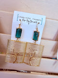 💚✨ Emerald Dynasty Drop Earrings  by Jennifer Thames Originals