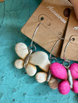 Dyed Howlite Butterfly Earrings