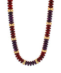 Burgundy Beaded Candy Necklace