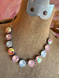 Chunky Pink Opal Dream Crystal Necklace