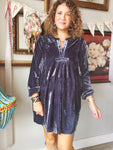 Stevie Tunic Dress - Blue Grey