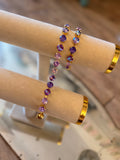 WAFA Amethyst Glow Crystal Bracelet