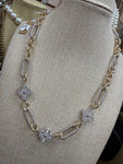 Two Tone Clover Necklace