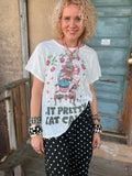 Worn and Weathered Tee Eat Cake One Size by Jaded Gyspy