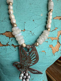 Dove of Grace Pearl Necklace - A Rare Bird