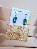 💚✨ Emerald Dynasty Drop Earrings  by Jennifer Thames Originals
