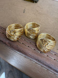 Wrapped Wire Gold Ring by Jennifer Thames Originals