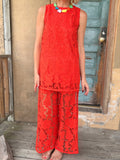 The Leon Coral Lace Set by Lady the Brand