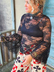 Garden Tea Lace Top – Midnight by Jaded Gypsy