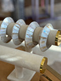 Starlight Mother-of-Pearl Mosaic Bangles