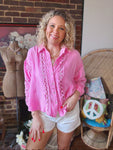 Sugar Lace Button-Up