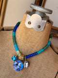 Blue Horizon Jade Drop Necklace