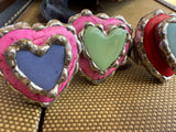Heart Stacked Howlite Ring