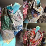 Jaded Gypsy Kantha Patchwork Large Square Scarf