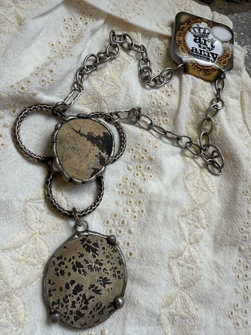 Art By Amy Stone Clover Necklace