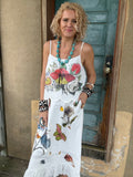 Butterfly Garden Midi Dress