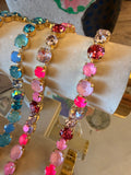 WAFA Rosé Glow Crystal Necklace