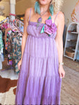 Faded Grape Gauze Maxi Dress