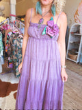 Faded Grape Gauze Maxi Dress