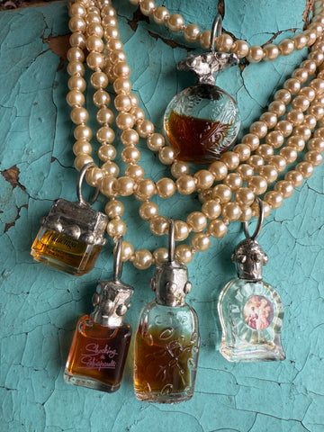 Vintage Muse Perfume Bottle Necklace