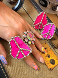 Peace, Love & Pink Ring