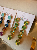 WAFA Grande Crystal Cascade Drop Earrings