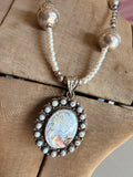 Fairy Garden Cameo Necklace by A Rare Bird