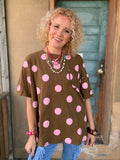 Kiwi Pop Polka Dot Tee