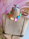 Technicolor Slab Stone Necklace by Jennifer Thames