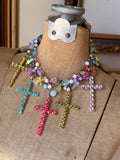 Prism Grace 5 Cross Necklace