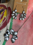 Buffalo Turquoise Squash Blossom Set