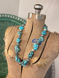Chunky Turquoise Stone Necklace by A Rare Bird
