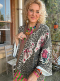 Wild Rose Tiger Kimono Jacket