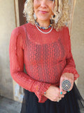 Cinnamon Lace Top