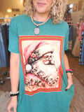 Vintage Noel Santa Dress Tee