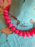 Lipstick & Gold Necklace