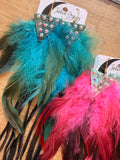 Wild Plume Fringe Earrings by Jaded Gypsy