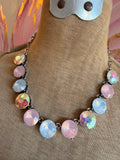 Chunky Pink Opal Dream Crystal Necklace