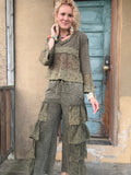 Olive Reverie Ruffle 2-piece Set