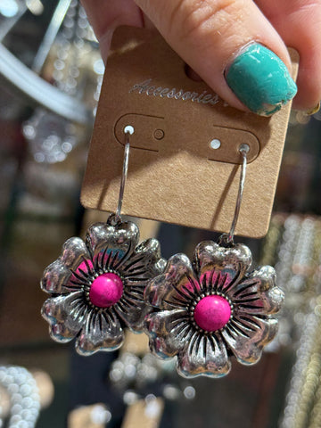Pink Petal Glow Earrings