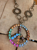 Peace in Technicolor Necklace by Gypsy South