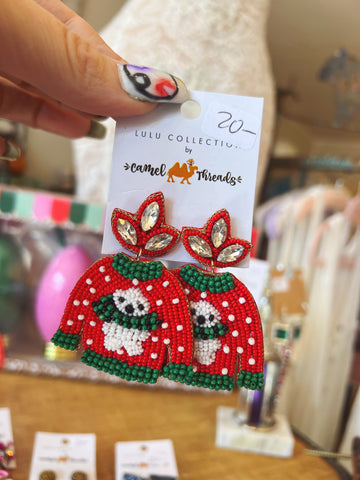 Christmas Sweater Earrings