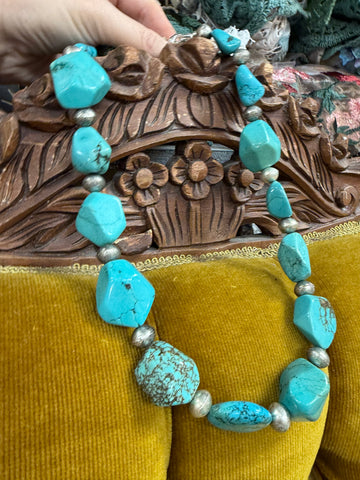 Chunky Turq Necklace by A Rare Bird