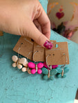 Dyed Howlite Butterfly Earrings