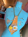 Sunny Side Kantha Daisy Necklace 🌼