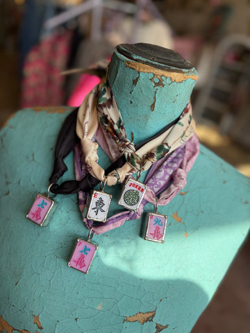 Mahjong Socialite Scarf Necklace